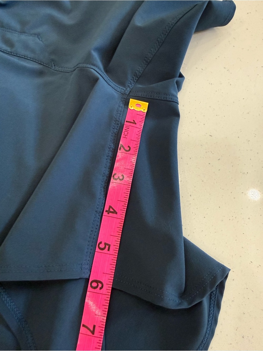 Patagonia Navy Blue Hybrid Shorts with Teal Patch - Picture 4 of 4